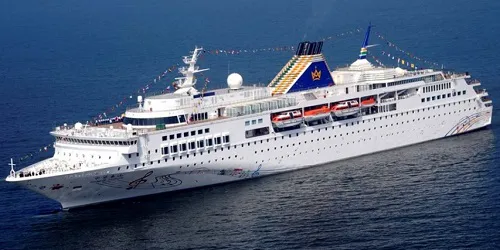 Live real-time ocean cruise ship tracking of Chinese Taishan from Bohai Cruises