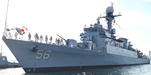 Live real-time tracking of military corvette ARC Almirante Tono from the Columbian Navy