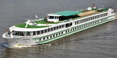 Live real-time river cruise ship tracking of Botticelli from CroisiEurope