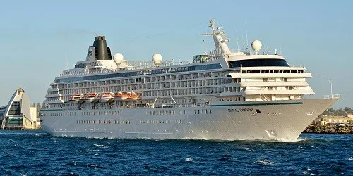Live real-time ocean cruise ship tracking of Crystal Symphony from Crystal
