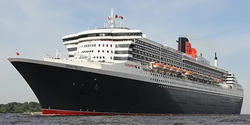 Live real-time ocean cruise ship tracking of Queen Mary 2 from Cunard