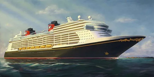 Live real-time ocean cruise ship tracking of Disney Wish from Disney Cruise Line
