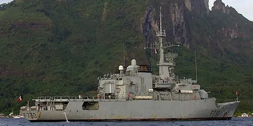 Live real-time tracking of military frigate Floreal from the French Navy