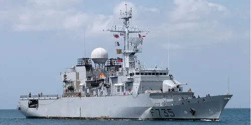 Live real-time tracking of military frigate Germinal from the French Navy