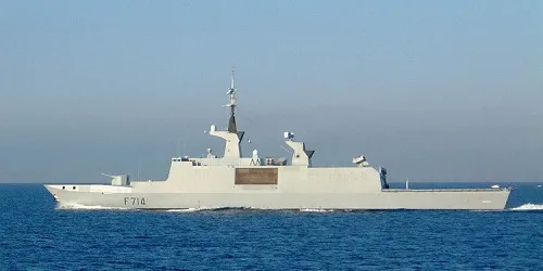 Live real-time tracking of military frigate Guépratte from the French Navy