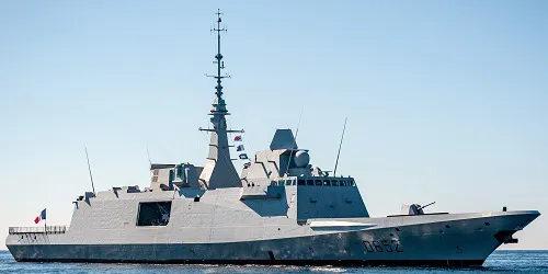 Live real-time tracking of military destroyer Provence from the French Navy