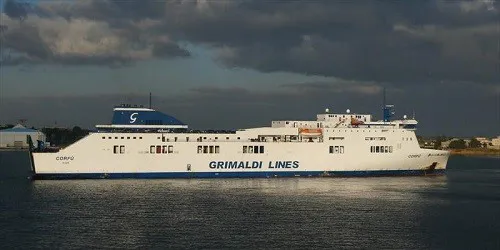 Live real-time cruise ferry tracking of Corfù from Grimaldi Lines