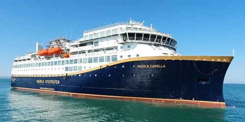Live real-time river cruise ship tracking of Havila Capella from Havila Voyages