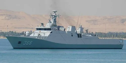 Live real-time tracking of military corvette KRI Frans Kaisiepo from the Indonesian Navy