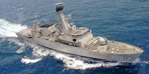 Live real-time military ship tracking of KRI Usman Harun from Indonesian Navy