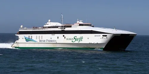 Live real-time cruise ferry tracking of Dublin Swift from Irish Ferries