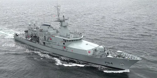 Live real-time military ship tracking of LÉ George Bernard Shaw from Irish Naval Service