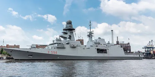 Live real-time tracking of military frigate Alpino from the Italian Navy