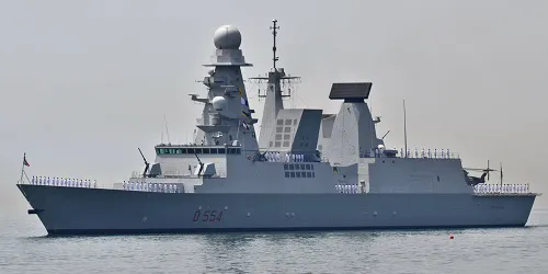 Live real-time tracking of military destroyer Caio Duilio from the Italian Navy
