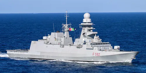 Live real-time tracking of military frigate Carlo Margottini from the Italian Navy
