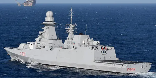 Live real-time tracking of military frigate Luigi Rizzo from the Italian Navy