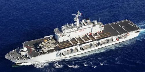 Live real-time tracking of military amphibious transport dock San Giusto from the Italian Navy