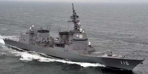 Live real-time tracking of military destroyer JS Akizuki from the Japan Maritime Self-Defense Force