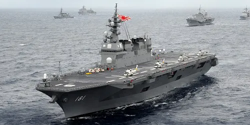 Live real-time military ship tracking of JS Hyūga from Japan Maritime Self-Defense Force