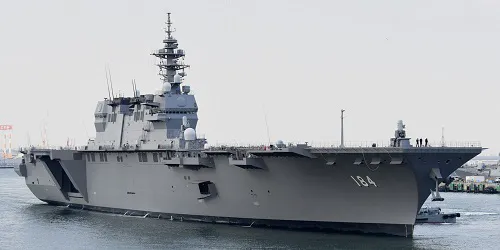 Live real-time tracking of military aircraft carrier JS Kaga from the Japan Maritime Self-Defense Force