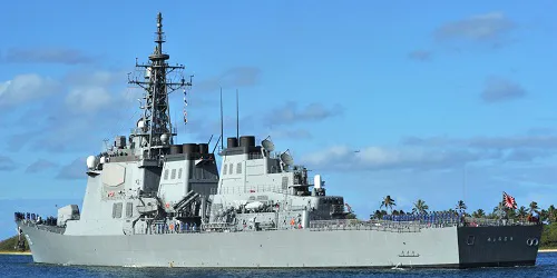 Live real-time tracking of military destroyer JS MyĹŤkĹŤ from the Japan Maritime Self-Defense Force
