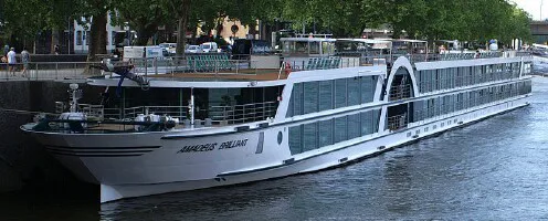 Live real-time river cruise ship tracking of Amadeus Brilliant from Luftner Cruises