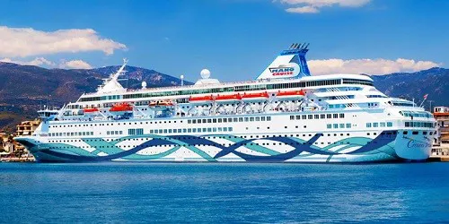 Live real-time ocean cruise ship tracking of Crown Iris from Mano Maritime