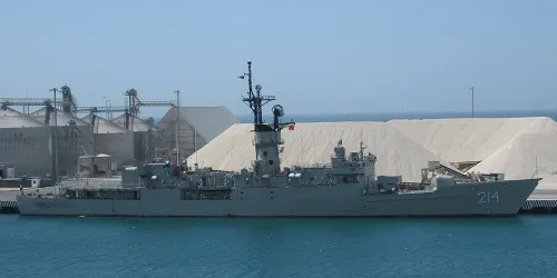 Live real-time tracking of military frigate ARM Francisco Javier Mina from the Mexican Navy