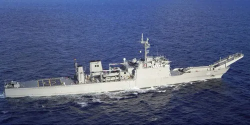 Live real-time tracking of military tank landing ship ARM Papaloapan from the Mexican Navy