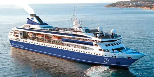 Live real-time ocean cruise ship tracking of Gemini from Miray Cruises