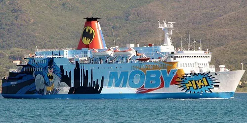 Live real-time cruise ferry tracking of Moby Niki from Moby Lines