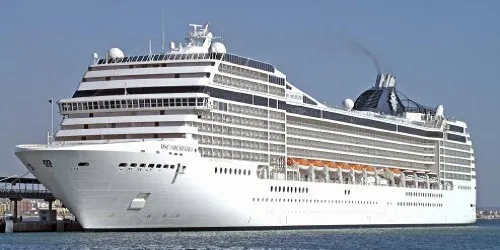 Live real-time ocean cruise ship tracking of MSC Orchestra from MSC Cruises