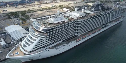 Live real-time ocean cruise ship tracking of MSC Seaside from MSC Cruises