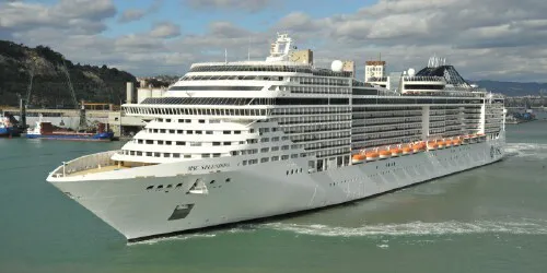 Live real-time ocean cruise ship tracking of MSC Splendida from MSC Cruises