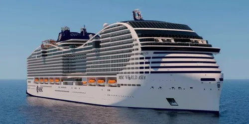 Live real-time ocean cruise ship tracking of MSC World Asia from MSC Cruises