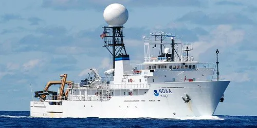 Live real-time research ship tracking of Okeanos Explorer from National Oceanic and Atmospheric Administration