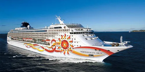 Live real-time ocean cruise ship tracking of Norwegian Sun from Norwegian Cruise Line