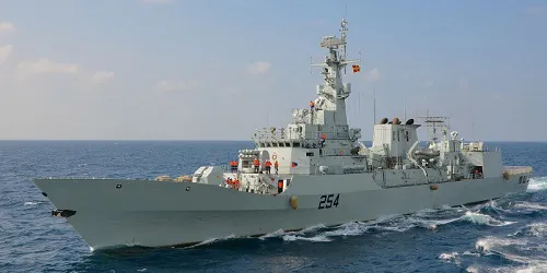 Live real-time tracking of military frigate PNS Aslat from the Pakistan Navy