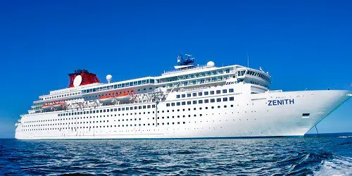 Live real-time ocean cruise ship tracking of Zenith from Peace Boat