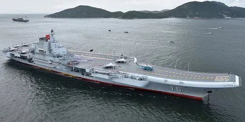 Live real-time tracking of military aircraft carrier Liaoning from the People's Liberation Army (Chinese) Navy