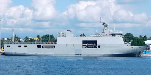 Live real-time tracking of military landing platform dock BRP Davao del Sur from the Philippine Navy