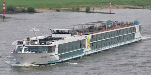 Live real-time river cruise ship tracking of MS Alena from Phoenix Reisen