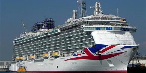 Live real-time ocean cruise ship tracking of Britannia from P&O Cruises