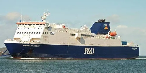 Live real-time cruise ferry tracking of European Causeway from P&O Ferries