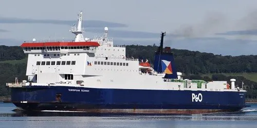 Live real-time cruise ferry tracking of European Seaway from P&O Ferries