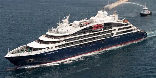 Live real-time ocean cruise ship tracking of Le Bougainville from Ponant