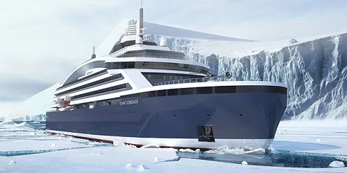 Live real-time ocean cruise ship tracking of Le Commandant Charcot from Ponant