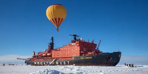 Live real-time ocean cruise ship tracking of 50 Years of Victory from Quark Expeditions