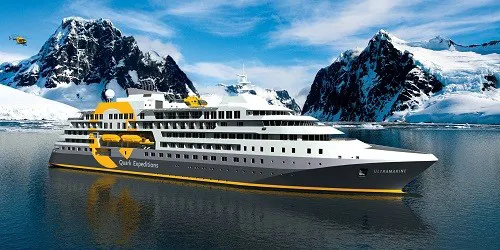 Live real-time ocean cruise ship tracking of Ultramarine from Quark Expeditions