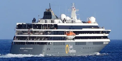 Live real-time ocean cruise ship tracking of World Explorer from Quark Expeditions